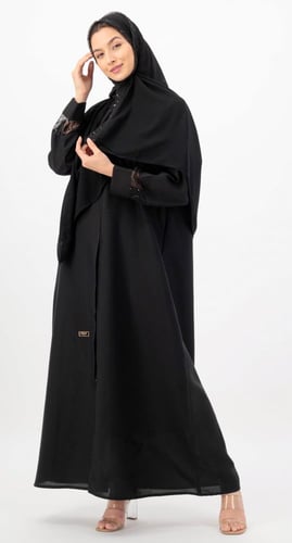 عباية طقطق تفاصيل دانتيل