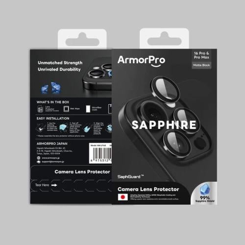ArmorPro Saver camera lens protection iPhone 16Pro...