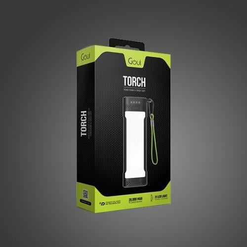 Power bank with strong flashlight 20,000 mAh