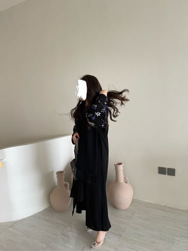 عباية ورد مستقيمة 332