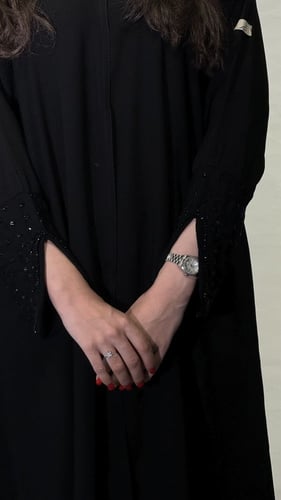 عباية كرستال "أسود" 619