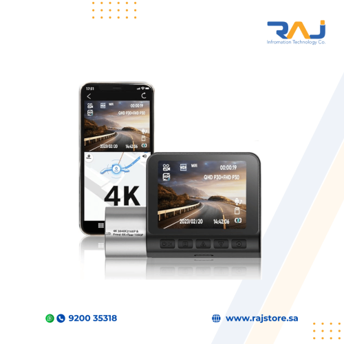 داش كام بكاميرا أمامية وخلفية ، 4K Ultra HD