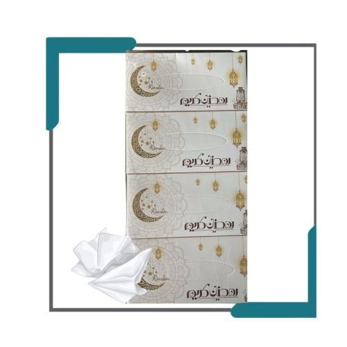مناديل وجه بطابع رمضاني - 4 عبوات