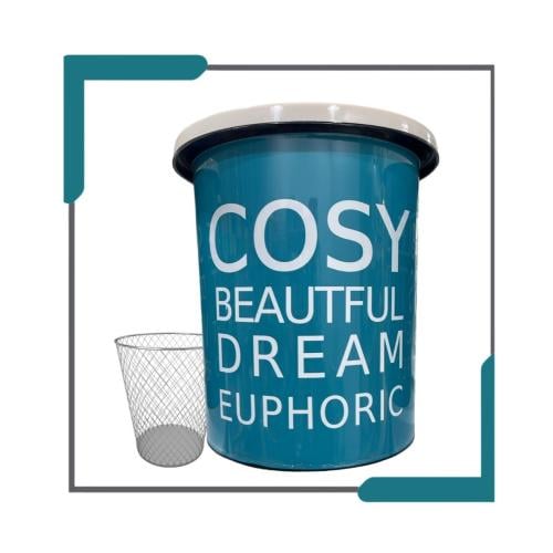 سلة مهملات بعبارةCOSY BEAUTFUL DREAM EUPHORIC