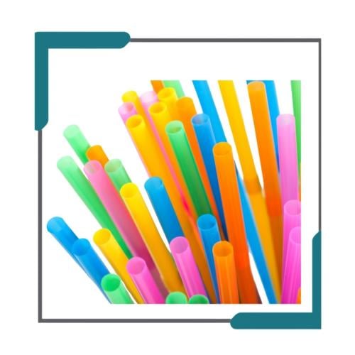 مصاص عصير ملون 100 حبة