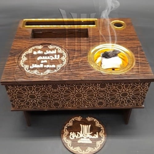 استاند مكتبي +مبخرة بالاسم "تفصيل"