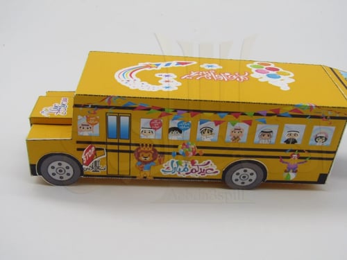 12 علبة باص العيد الحجم الصغير شامل التعبئة