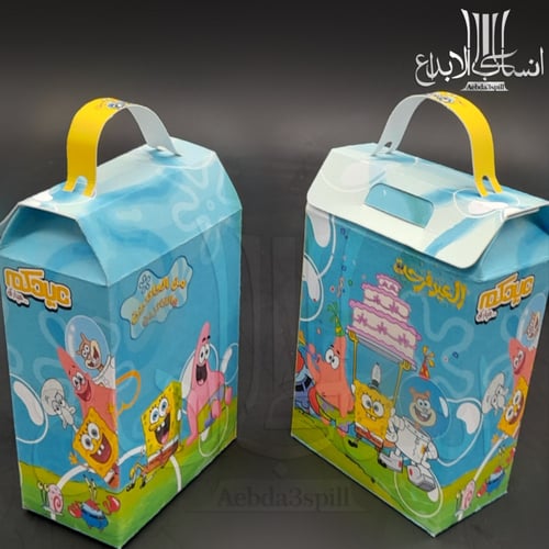 12 حبة توزيعات العيد بثيم كرتون سبونج بوب
