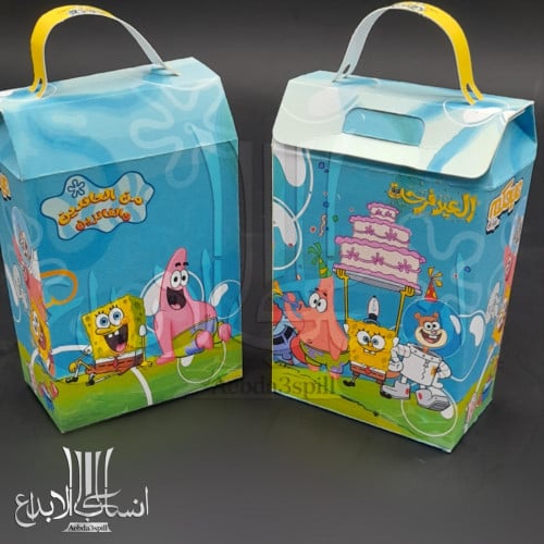 12 حبة توزيعات العيد بثيم كرتون سبونج بوب