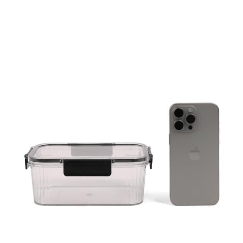 حافظة طعام شفافة مع غطاء محكم الإغلاق - (4) حبة |...