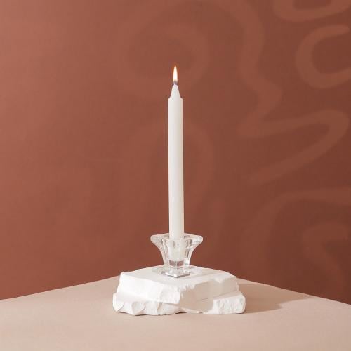 شمعدان/ حامل شموع شكل كأس زجاجي فاخر