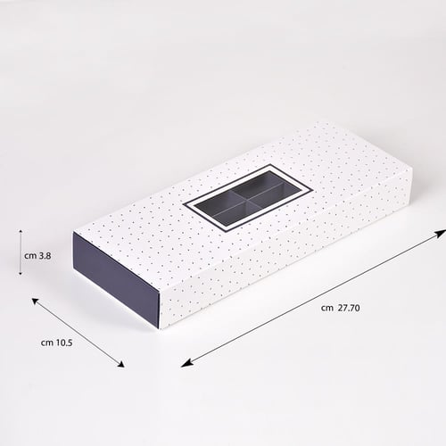 مجموعة (12) علبة مستطيلة فاخرة للشكولاتة والحلويات...