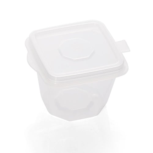 علب بلاستيك بغطاء متصل -(50) حبة