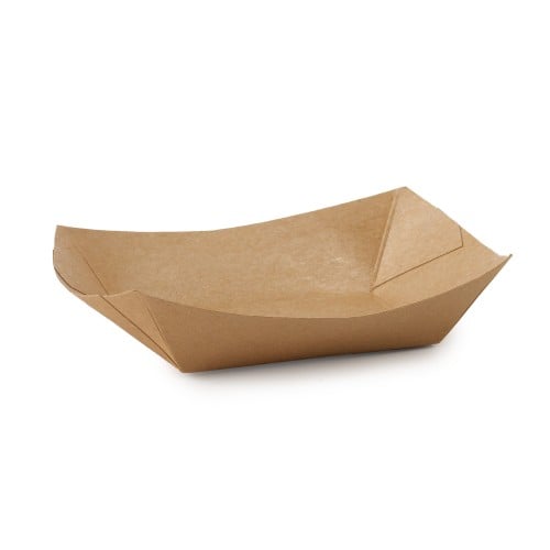 صحن كرافت بني مستطيل-(50) حبة | 13 انز