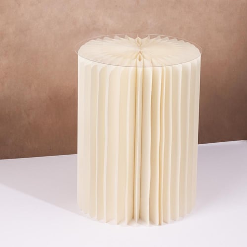 ستاند استقبال ورقي قابل للطي - لون بيج | 40*30 سم