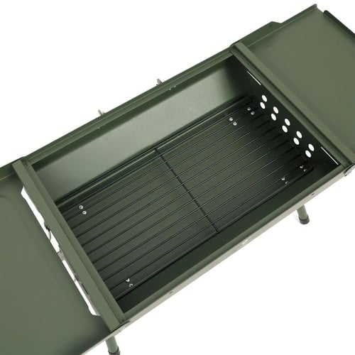 شواية فحم محمولة وقابلة للطي من الستيل لون اخضر