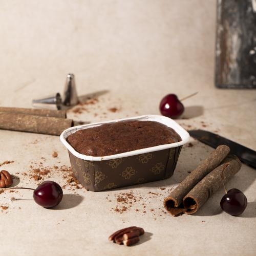 ورق كب كيك بني مستطيل برسومات مخبوزات - (6) |8*4*4...