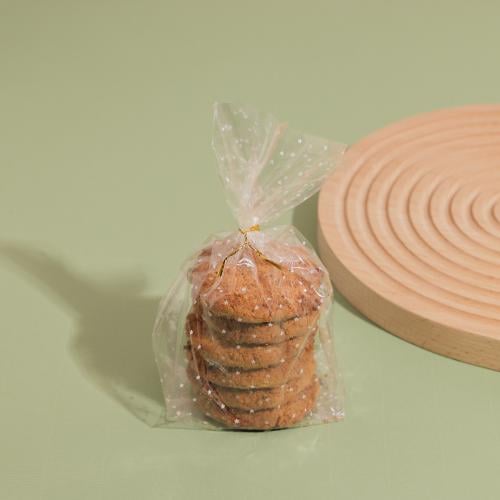 مجموعة (50) كيس شفاف بطبعات نجوم للكوكيز والتوزيعا...