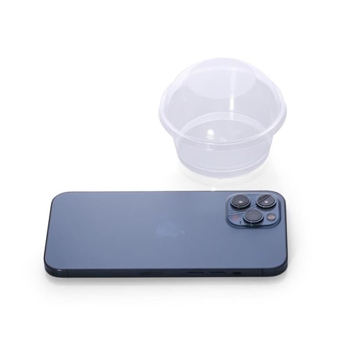 كوب حلى بلاستيك دائري بغطاء فاخرة في التقديم -(25)...