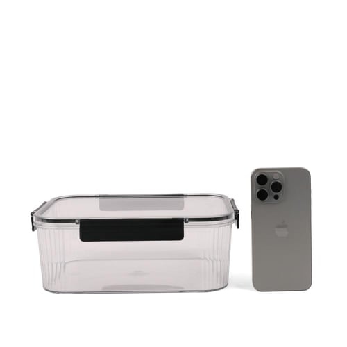 حافظة طعام شفافة مع غطاء محكم الإغلاق - (4) حبة |...