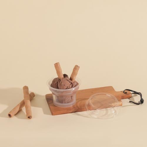 مجموعة (25) علبة بلاستيك شفاف بغطاء | 80 مل