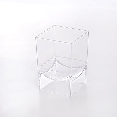 مجموعة (10) كوب بلاستيك شفاف فاخر للحلى | 5 انز