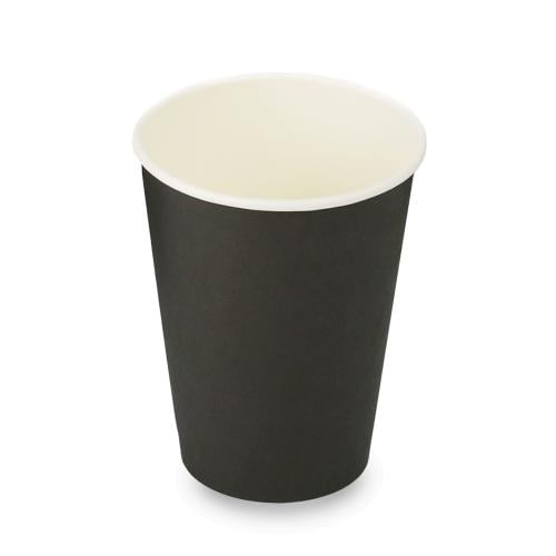 كرتون (1000) كوب ورق أسود فاخر | 12 انز