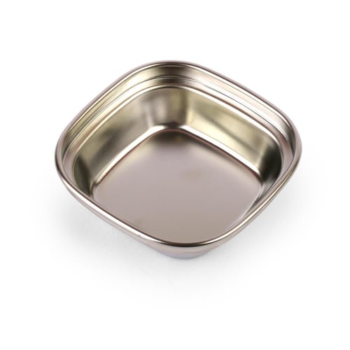 صحن تقديم مربع فضي فاخر -(6) حبة|8*8 سم