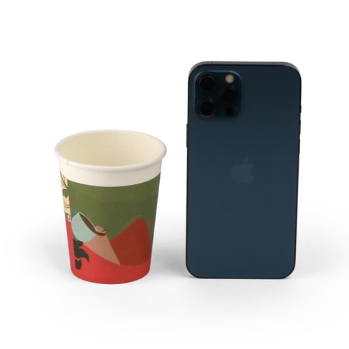 كوب صفقات ورقي بتصميم عصري لون أخضر- (50) حبة | 9...