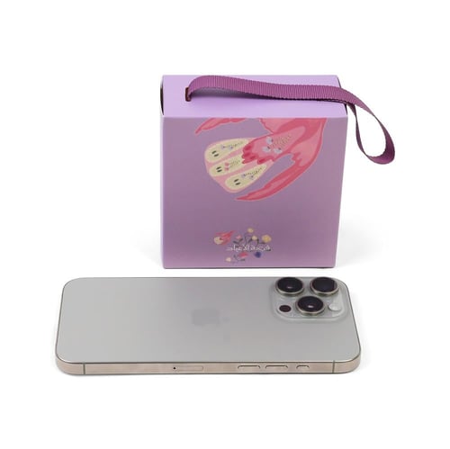 مجموعة (12) علبة توزيعات "فرحة الأعياد" باللون الب...