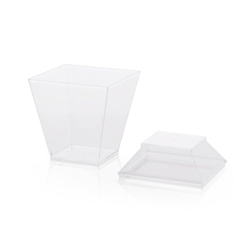 علب بلاستيك هرمية بغطاء شفاف منفصل - (8) حبة| 7 ان...