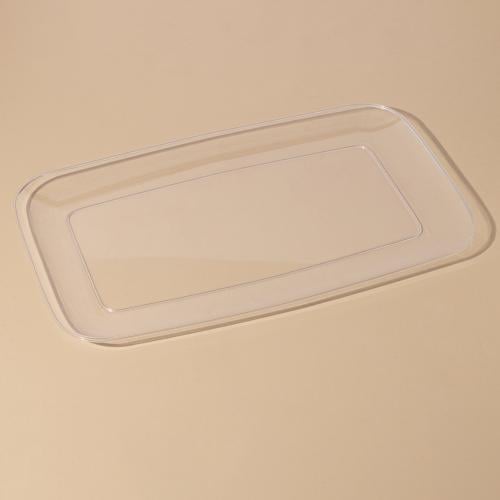 صحن بلاستيك مستطيل شفاف للتقديمات |46*28.5سم