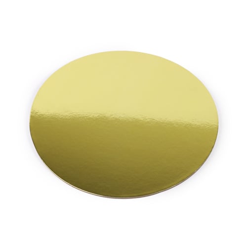 مجموعة (9) قواعد كيك دائرية بلون ذهبي فاخر |24 سم