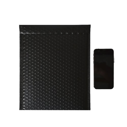 مجموعة (10) اظرف اسود للطرود البريدية بفقاعات حماي...