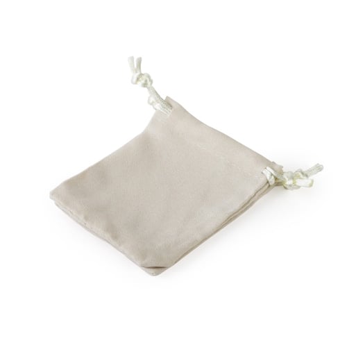 اكياس مخمل ابيض للهدايا والتوزيعات فاخرة - (12)حبة...