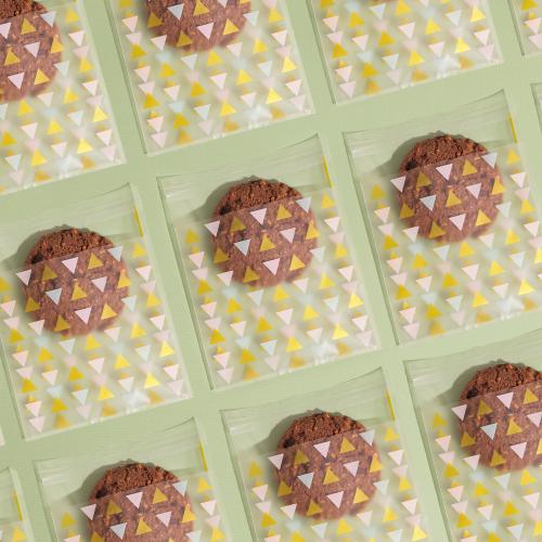 مجموعة (100) كيس شفاف ثلجي للكوكيز والحلويات بألوا...