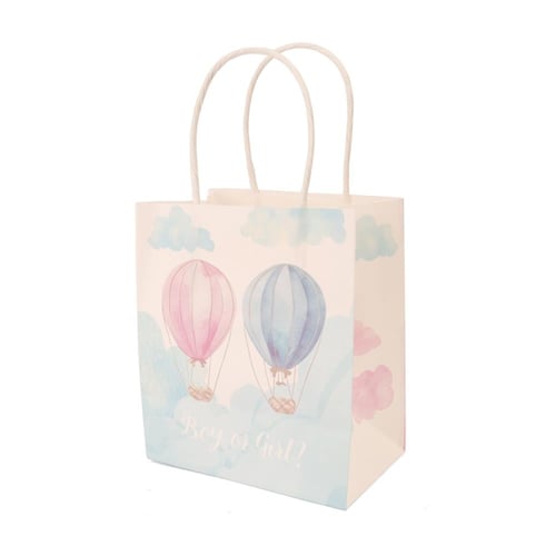 مجموعة (8) أكياس هدايا ورقية لحفلات الكشف عن نوع ا...