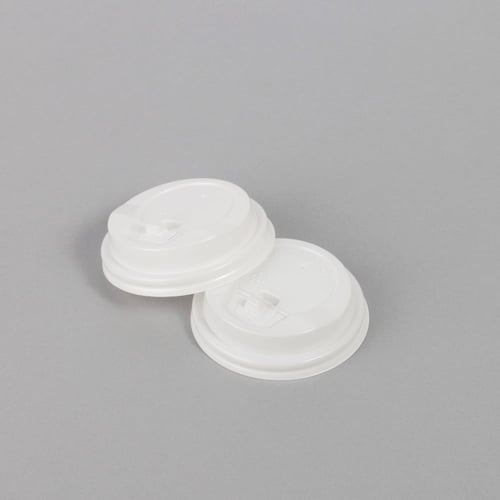 مجموعة (50) غطاء بلاستيك أبيض فاخر لأكواب الورق |...