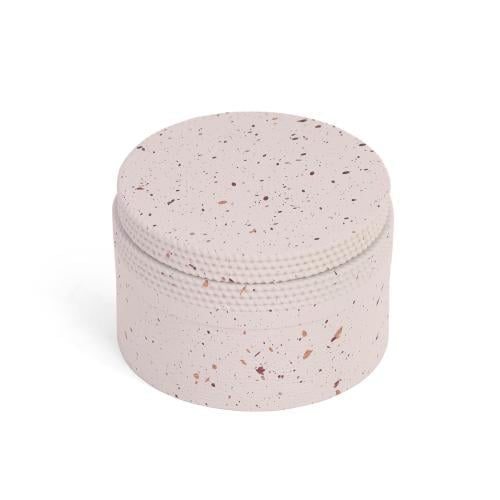 علبة سيراميك فاخرة لون أبيض - (3) حبة