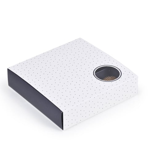 مجموعة (12) علبة فاخرة لتقديم وتغليف الشوكولاته بن...