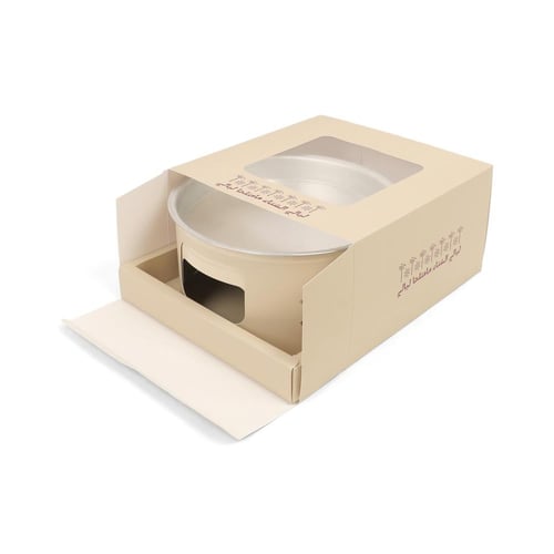 سخان مع علبة ورقية فاخرة بثيم شتوي باللون البيج ال...