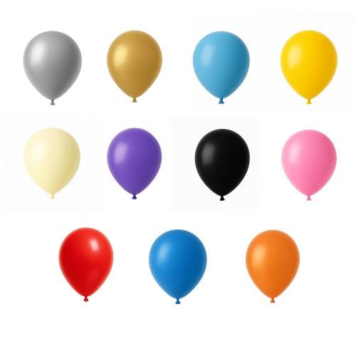 مجموعة (50) كيس بالون متعدد الألوان