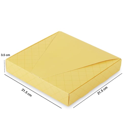 مجموعة (12) علبة فاخرة للشوكليت والحلويات لون أصفر...