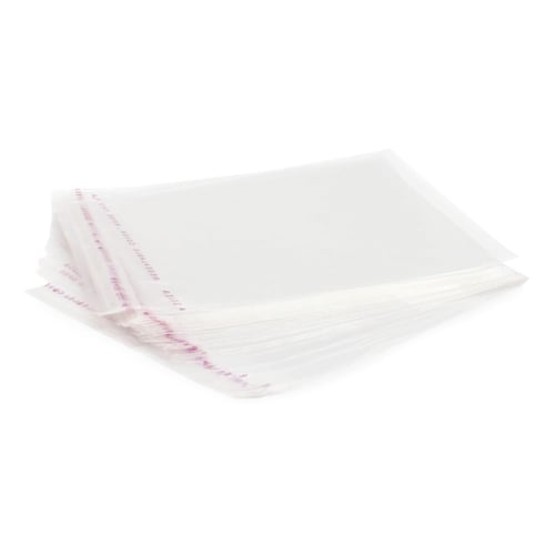 كيس شفاف بلاصق -(100) حبة