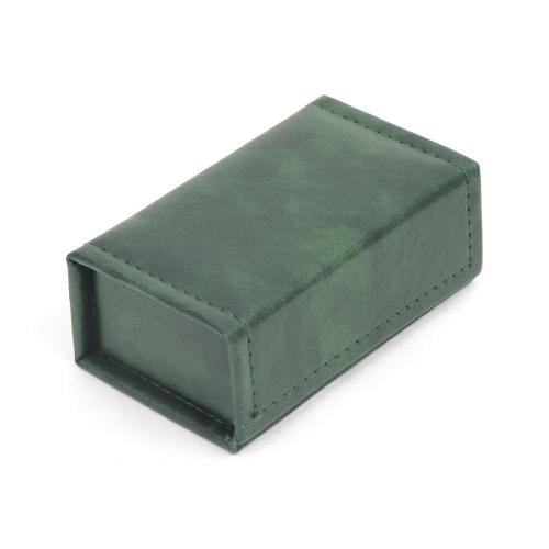 علبة بخور جلد فاخرة لون أخضر | 10*6*4 سم