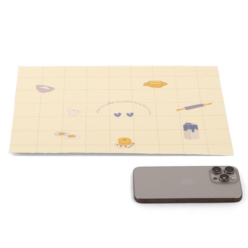 ورق زبدة للساندوتش مطبوع لون أصفر - (100) حبة | 35...