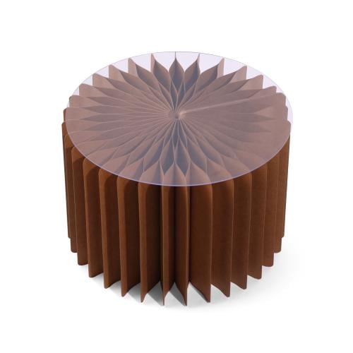 ستاند استقبال ورقي قابل للطي لون بني| 20*30سم