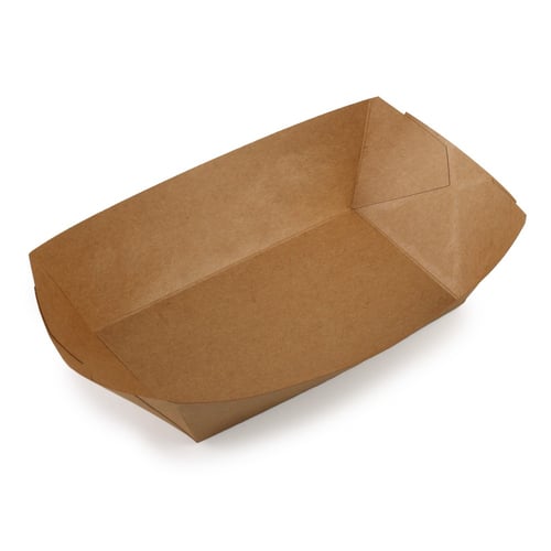 صحون ورق كرافت بني - (50) حبة | 32 انز