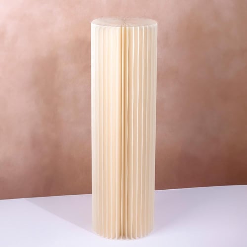 ستاند استقبال ورقي قابل للطي - لون بيج | 100*30 سم