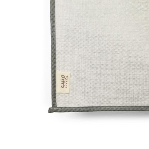 كيس قماشي فاخر لحفظ الملابس لون رمادي- الحجم الوسط